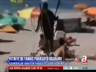 Fethiye'de yamaç paraşütü kazaları