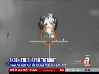 Akdeniz'de sürpriz tatbikat