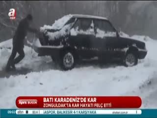 Kar hayatı durdurdu