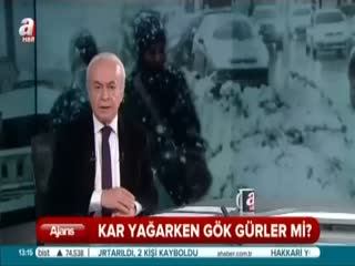 Kar yağarken gök gürler mi?