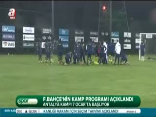 F.Bahçe'nin kamp programı açıklandı
