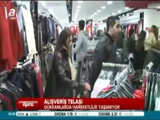 Çarşı pazar alışveriş telaşı