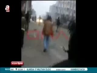 MHP seçim bürosuna saldırının görüntüleri