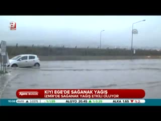 İzmir'de sağanak yağış