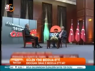 Erdoğan: Gülen hiç İsrail'e beddua etti mi?