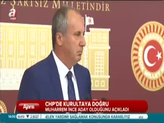Muharrem İnce: Genel başkanlığa adayım