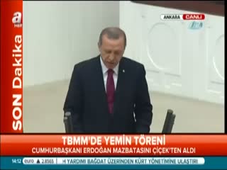 Erdoğan yemin etti