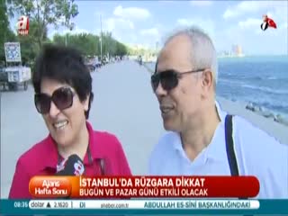 İstanbul'da rüzgara dikkat