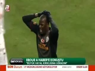 Eboue uzun süren sessizliğini A Haber'e bozdu