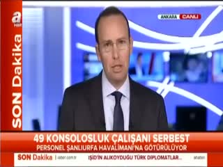 49 konsolosluk çalışanı serbest