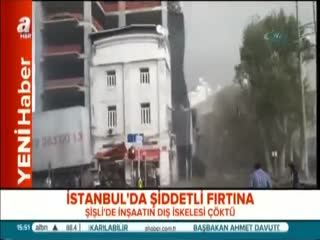 İstanbul'da şiddetli fırtına felaketi