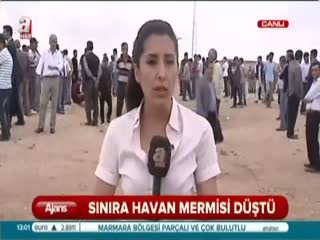 Sınıra havan mermisi düştü