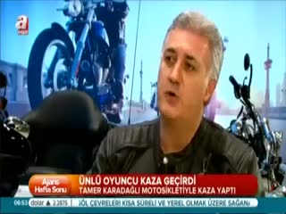 Karadağlı kaza yaptı