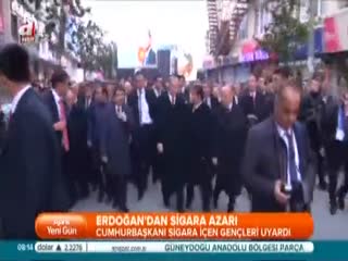 Erdoğan'dan sigara azarı