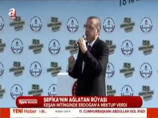 İşte Erdoğan'ı ağlatan o kız