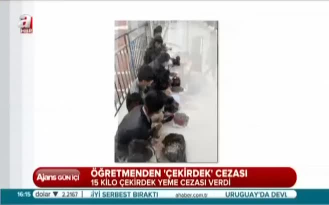 15 kilo çekirdek yeme cezası