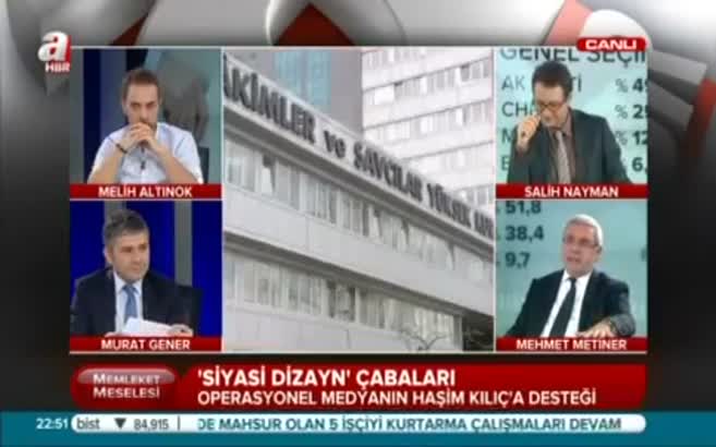Mehmet Metiner: Haşim Kılıç yeni Anayasa’dan korkuyor