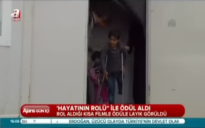 Hayatını oynayarak ödül aldı