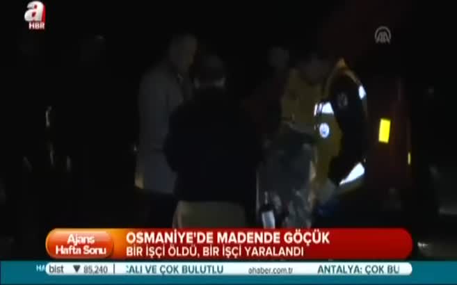 Madende göçük: 1 ölü