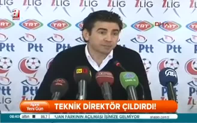 Teknik direktör çıldırdı!