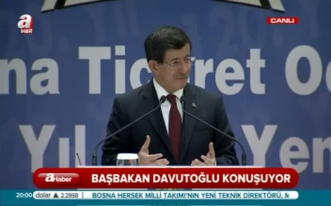 Başbakan Davutoğlu Adana'da konuştu!