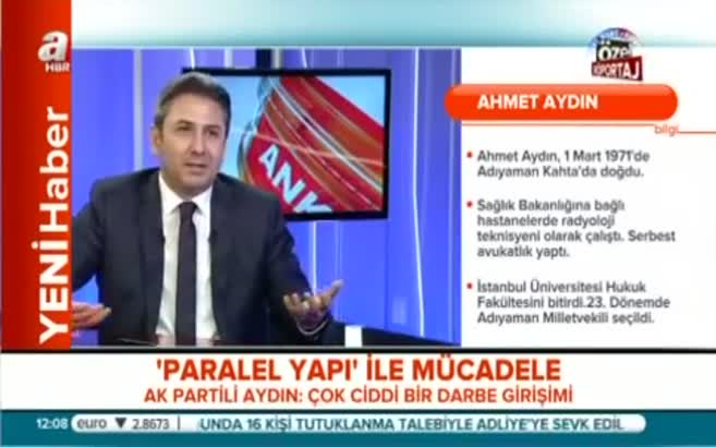 Ahmet Aydın: Amaca ulaşmada her aracı mübah sayan bir paralel yapı var