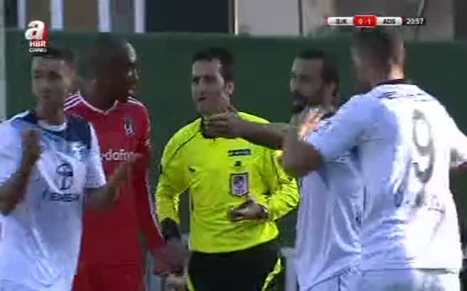 Beşiktaş Adana D.S maçında çok tartışılacak olay