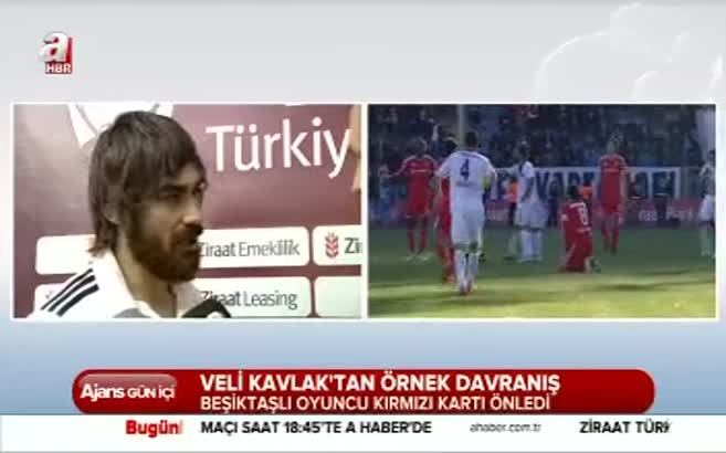 Veli Kavlak'tan örnek davranış