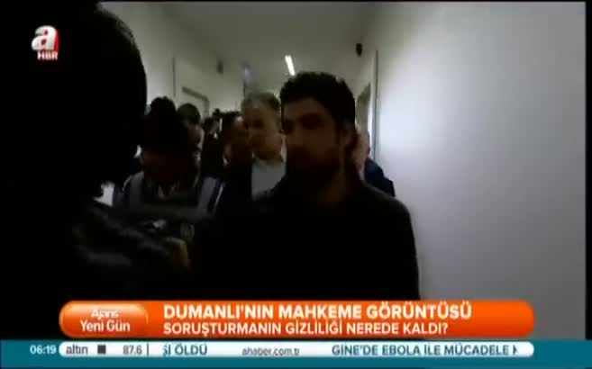 Dumanlı'nın mahkeme görüntüsü