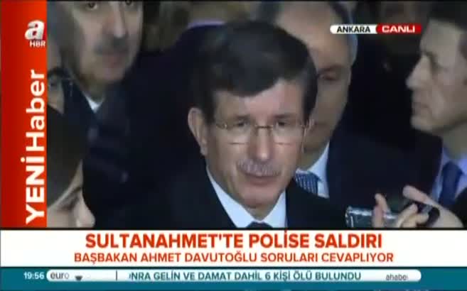 Davutoğlu'ndan canlı bomba açıklaması