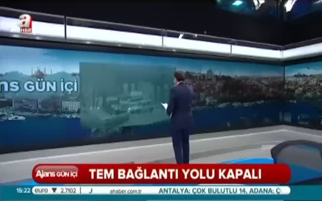 TEM ulaşıma kapandı