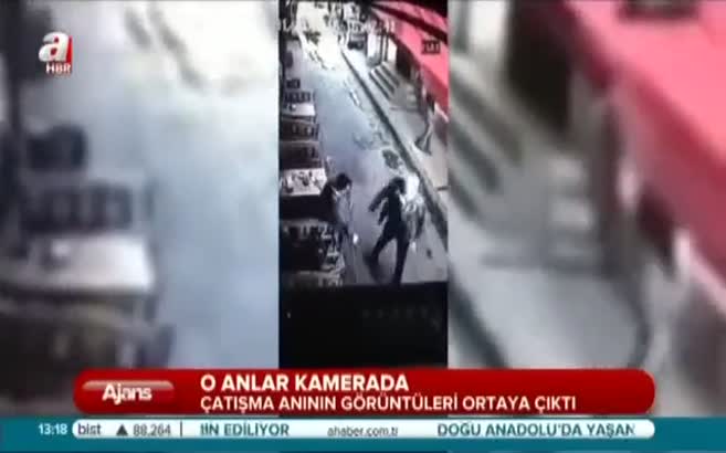 Pendik'teki çatışma anı kameraya yansıdı