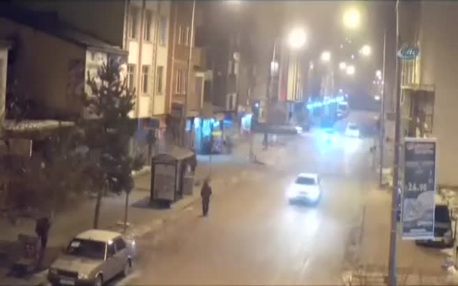 Kars'ta trafik kazaları MOBESE'de