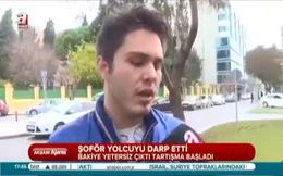 Otobüs şoförü yolcuyu dövdü