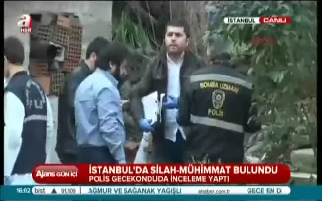 Beyoğlu'ndaki gecekonduda cephanelik