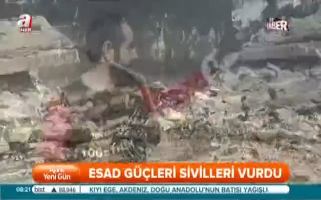 Esad güçleri sivilleri vurdu