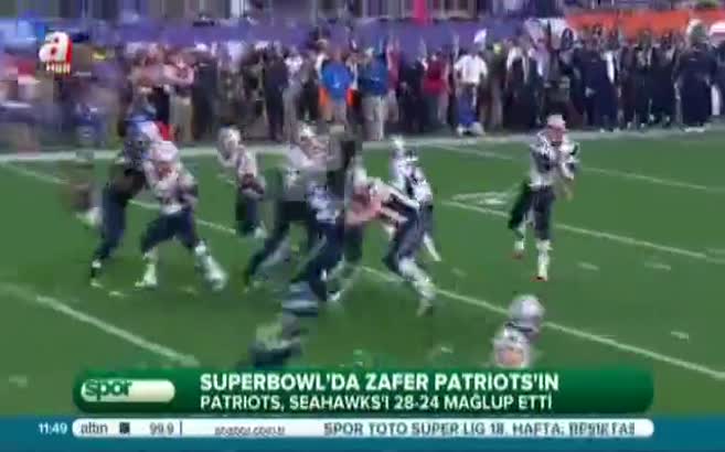 Superbowl'da zafer Patriots'ın
