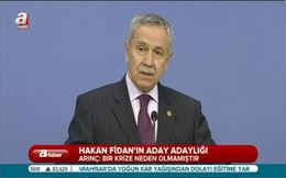Bülent Arınç: Bu tartışmalar dünde kaldı
