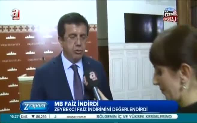 Ekonomi Bakanı Merkez'in kararını A Haber’e yorumladı