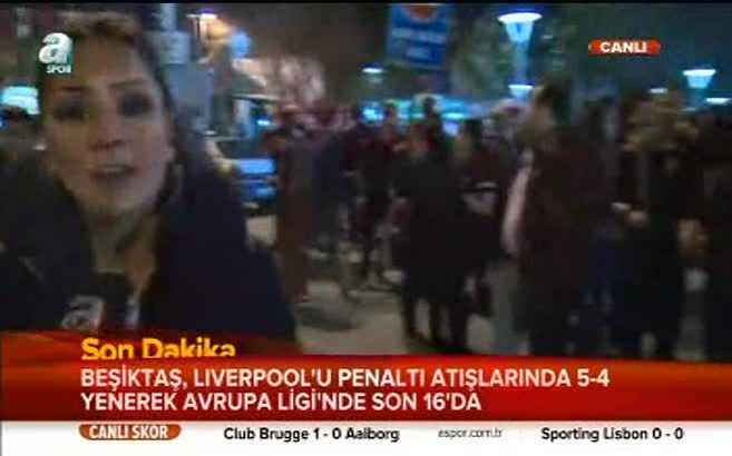 Beşiktaş taraftarı sokaklara döküldü