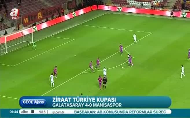 Galatasaray:4 Manisaspor:0 (Maç Özeti)