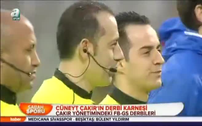 Cüneyt Çakır'ın derbi karnesi