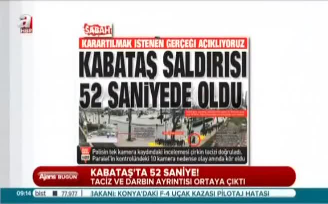 Kabataş'ta 52 saniye