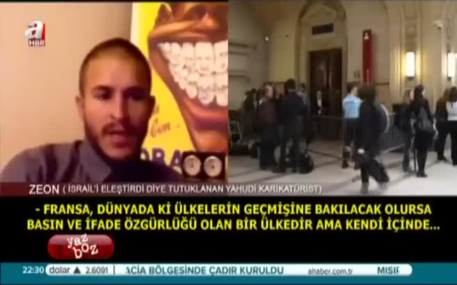 Zeon: Fransa’da basın özgürlüğü yalanı var