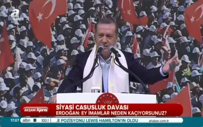 "Ey imamlar niye kaçıyorsunuz?"