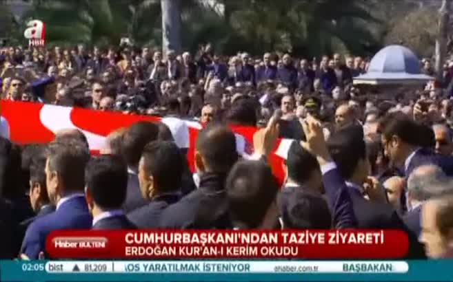 Erdoğan şehit savcının evinde Kur'an-ı Kerim okudu