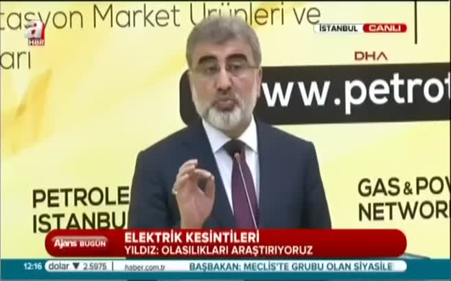 Enerji Bakanı'ndan flaş elektrik kesintisi açıklaması
