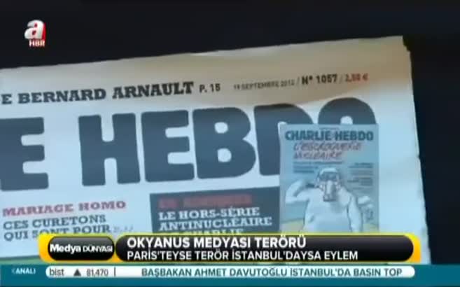 Paris'te terör İstanbul'daysa eylem