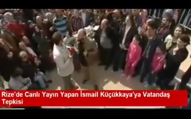 Rize'de yayın yapan İsmail Küçükkaya'ya şok!