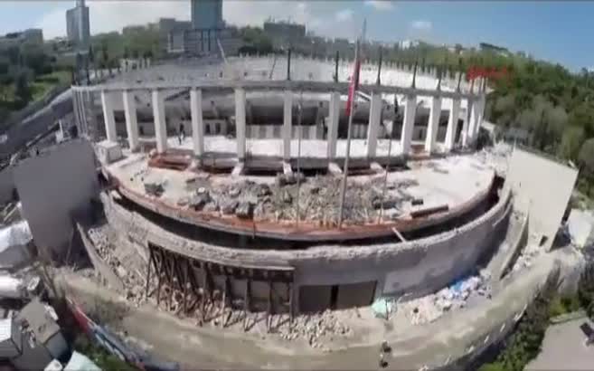 Beşiktaş'ın stadının kaba inşaatı tamamlandı